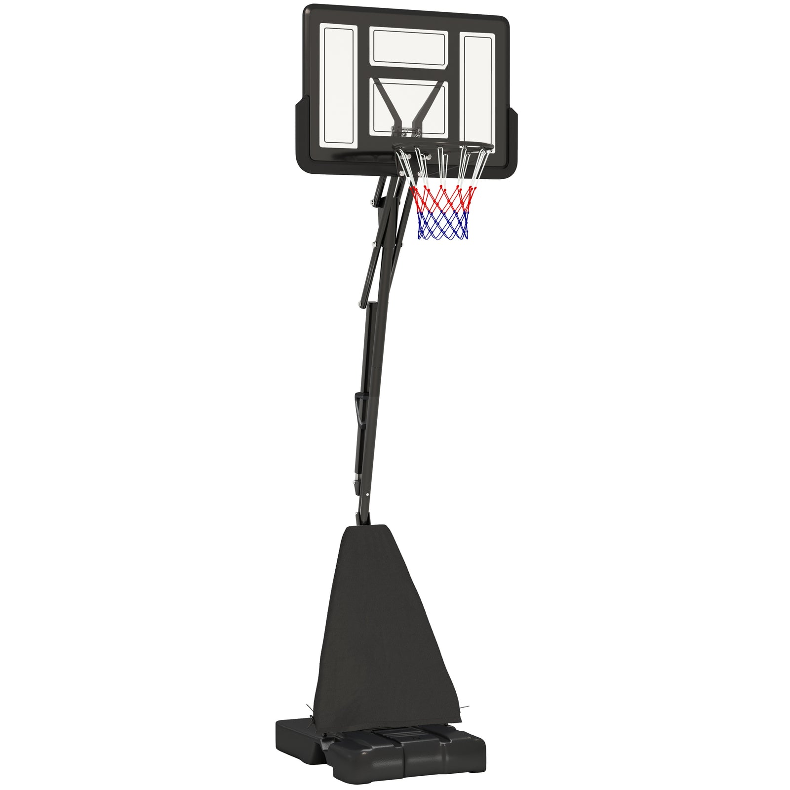 Adjustable Basketball Hoop, Rebound System | Black