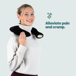 Livivo 1l Hot Water Bottle With Soft Removable Fleece Cover U Shaped Design