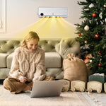 1000w/2000w Wall Downflow Heater 10-49 Degree Temperature | One Size | Multi Colour