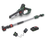 Eco 20v 15cm Cordless Pruning Saw With 100-215cm Telescopic Pole And 2ah Battery