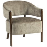 Accent Chair, Upholstered Armchair With Solid Wood Legs | Tan