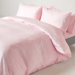 Egyptian Cotton Satin Stripe Flat Sheet 330 Tc | King | Pink