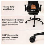 Ergonomic Office Chair 165° Reclining Executive Computer Chair With Spring Seat | Black