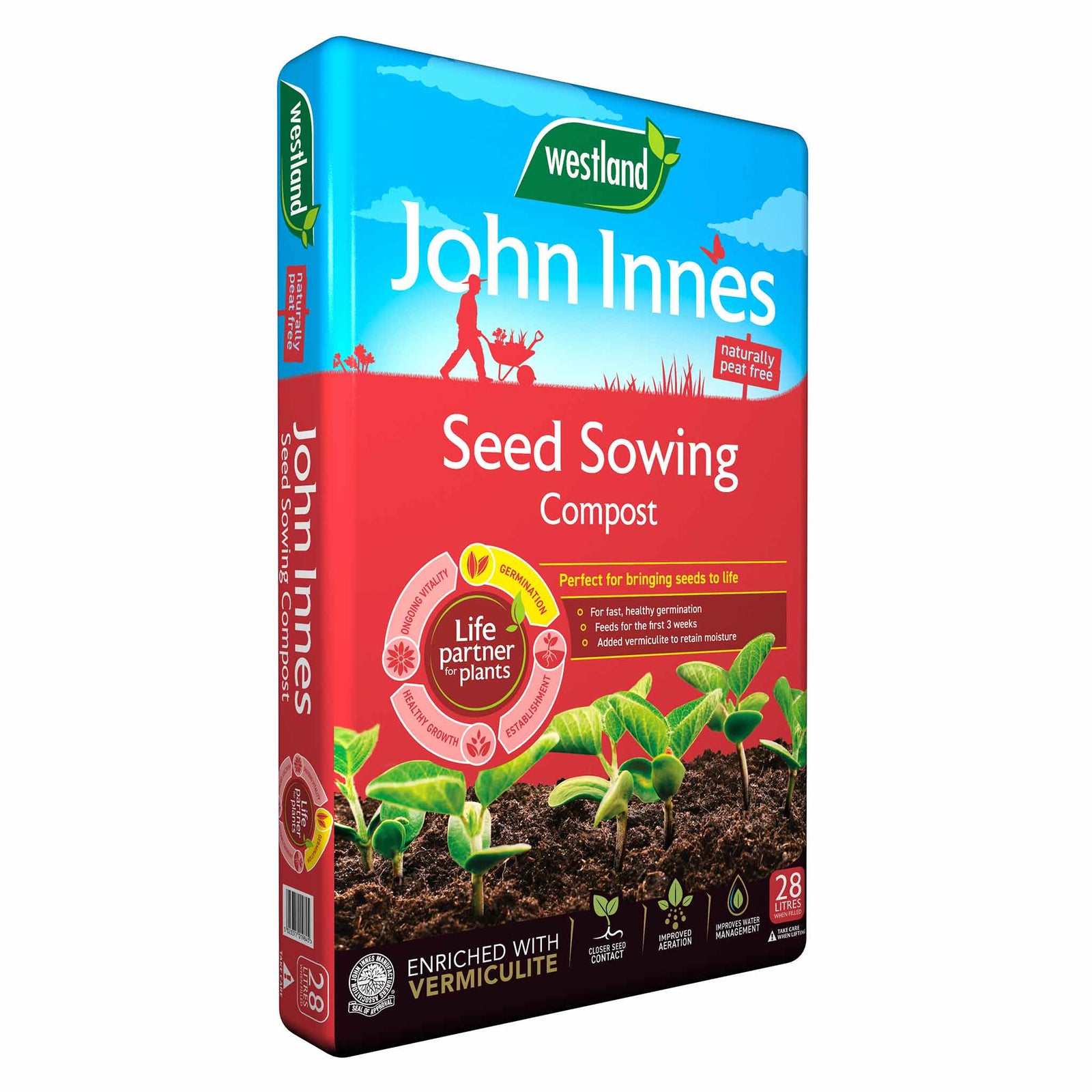 John Innes Peat-free Seed Sowing Compost | 28l