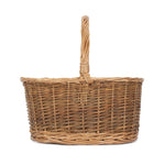 Country Oval Wicker Shopping Basket | Set-of-2 | Brown