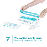 Ice Cube Tray With Dispenser And Storage