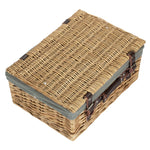 Wicker Buff 40cm Picnic Basket | Gray