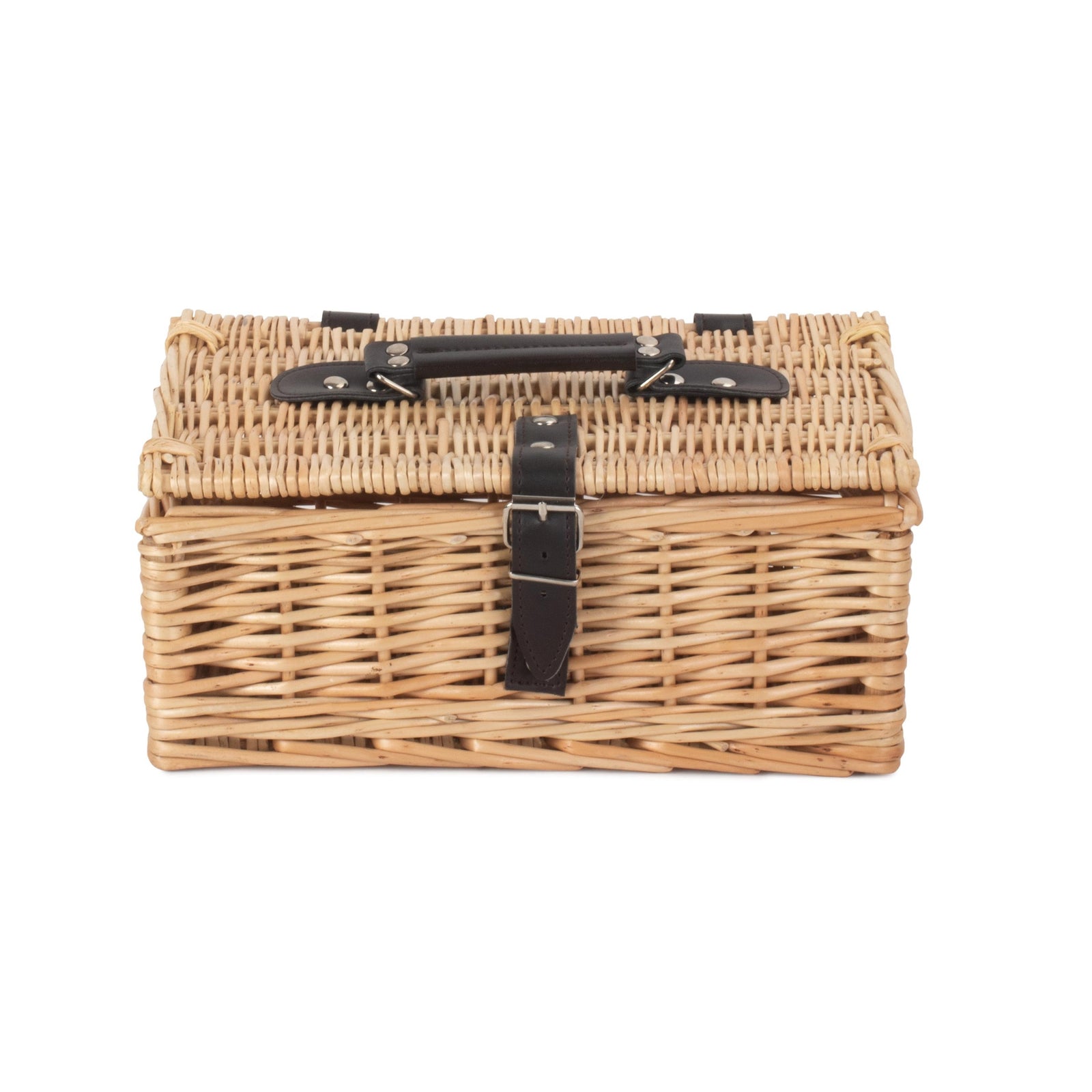 Wicker Buff 30cm Picnic Basket