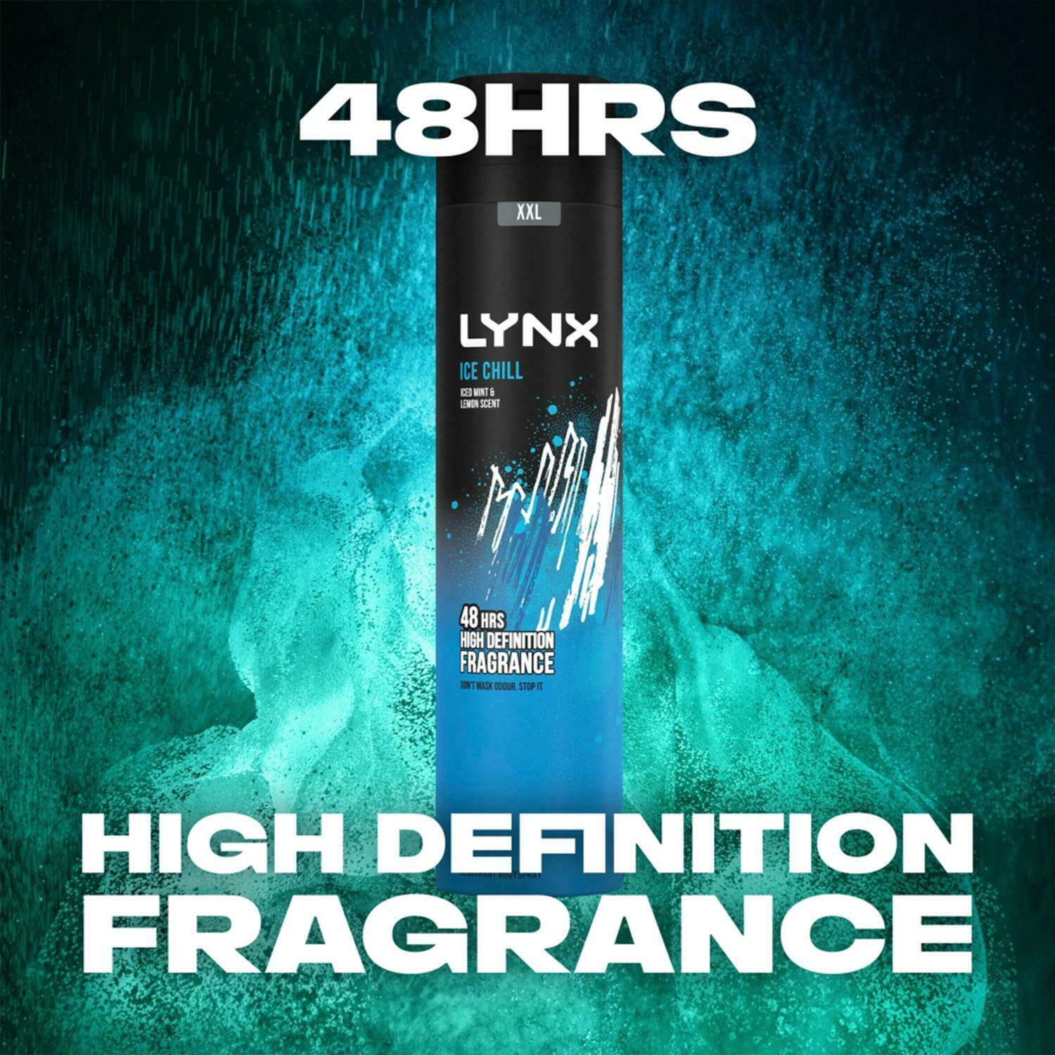 Xxl Ice Chill 48-hour High Definition Fragrance Body Spray Deo, 6x 250ml
