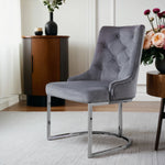 Omfortable Upholstered Dining Chair With Sponge Filling Soft Padded Seat And Back