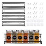 Set Of 4 Wall-mounted Spice Racks