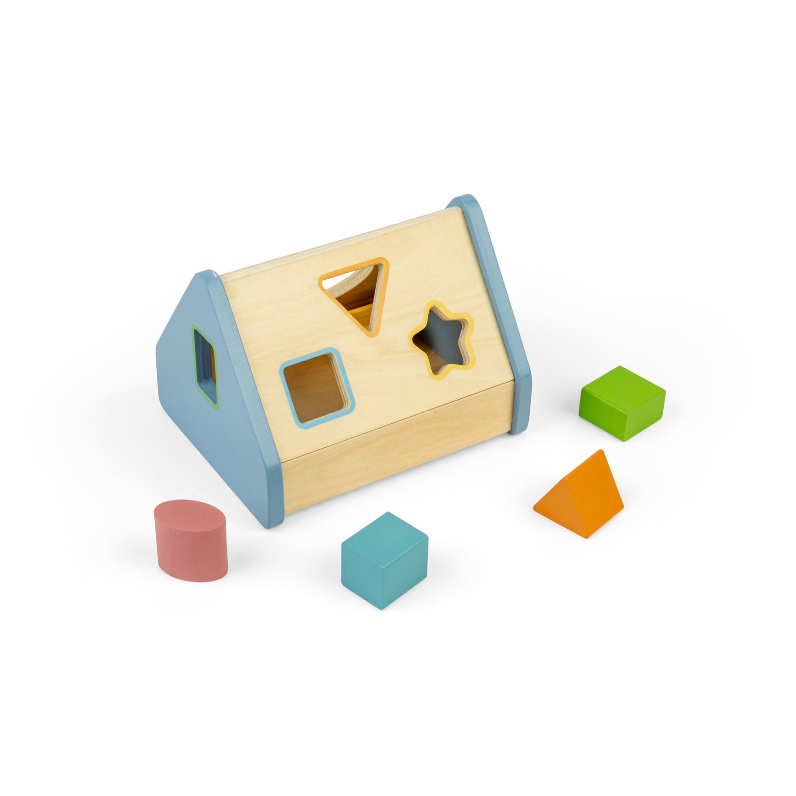 Wooden Shape Sorter House For Kids