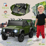 Kids Ride On Car, 12v Battery-powered Electric Car W/ Remote | Green