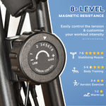 2-in-1 Folding Exercise Bike Upright Cycling Machine | Black