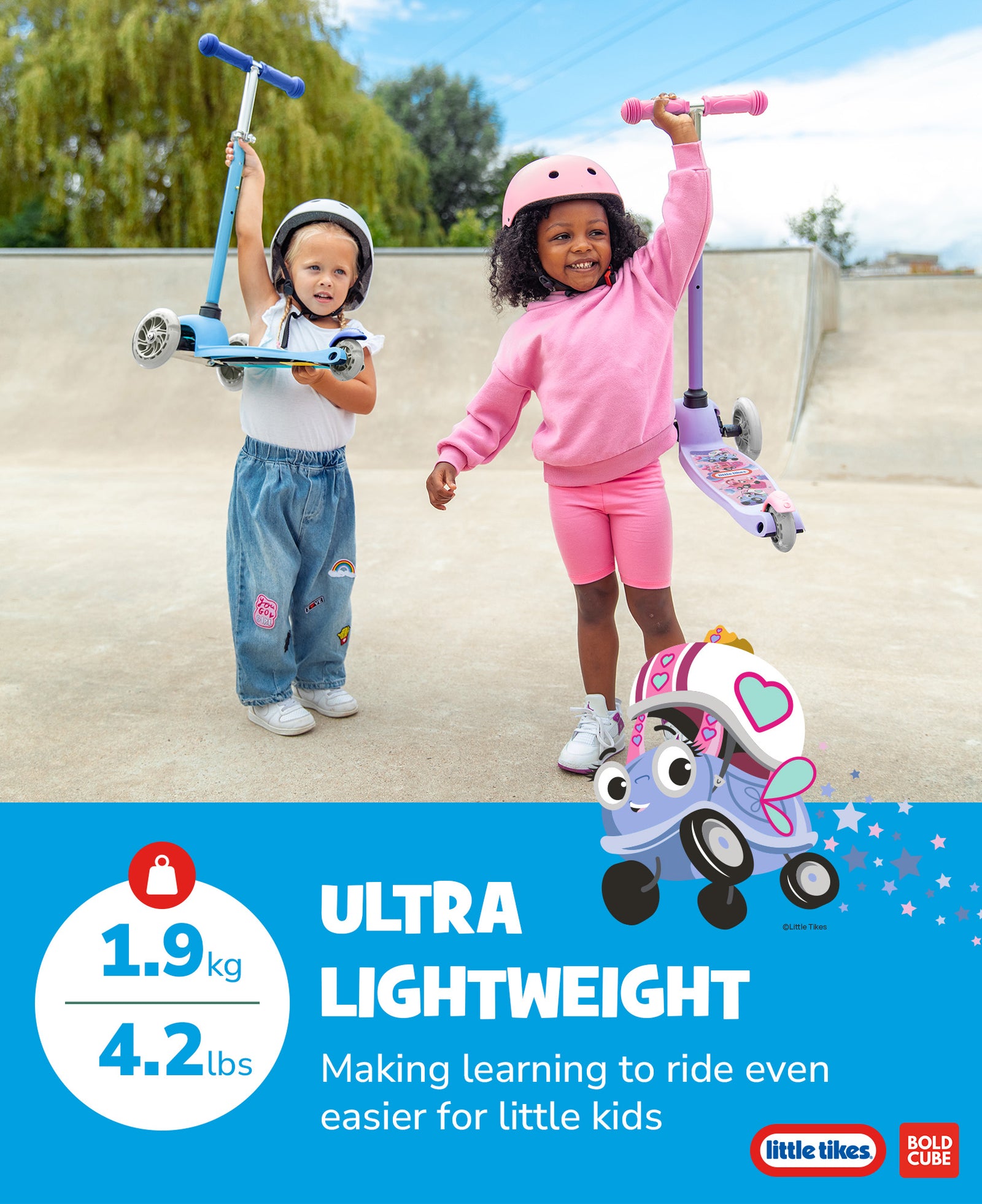 Little Tikes Kids 3 Wheel Scooter | Pink