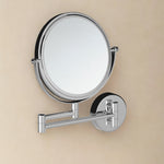 Wall Magnifying Mirror With Screws And Durable Metal For Bathroom