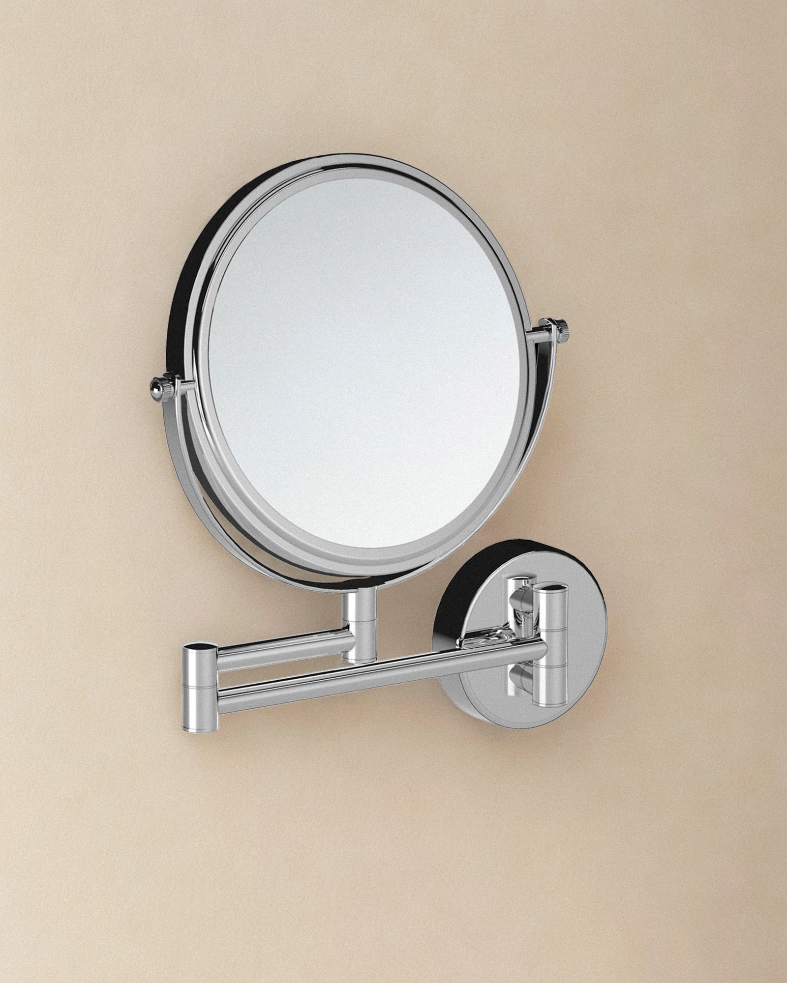 Wall Magnifying Mirror With Screws And Durable Metal For Bathroom