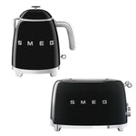 Klf05 & Tsf03 50's Style Mini Kettle & 4-slice Toaster Set | Black