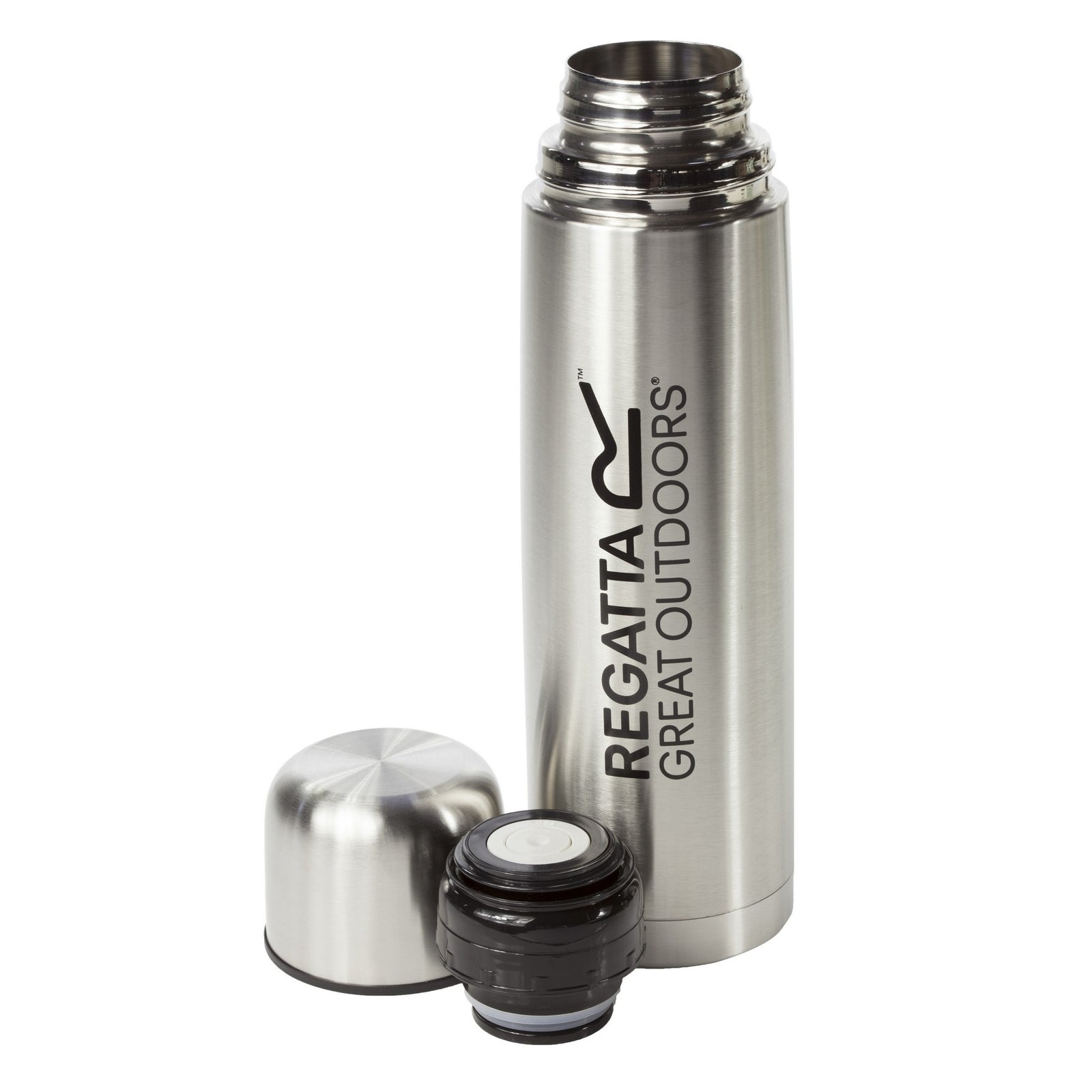 Great Outdoors 1l Vacuum Drinks Flask | One Size | Silver