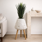 Moon White Planter With Stand