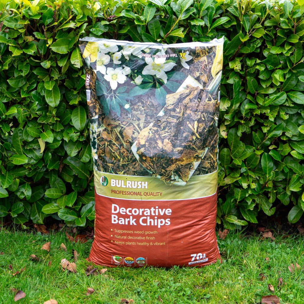 Bulrush Bark Chips - 70litre Bag | Set-of-1