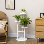 3 Tiered Plant Stand, Plant Shelf For Indoor & Outdoor | White