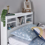 Veera Guest Bed With Drawers And Trundle With Memory Foam Mattresses | Single | White
