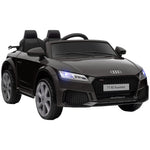 12v Battery Licensed Audi Tt Rs Ride-on Car W/ Remote, Headlight | Black