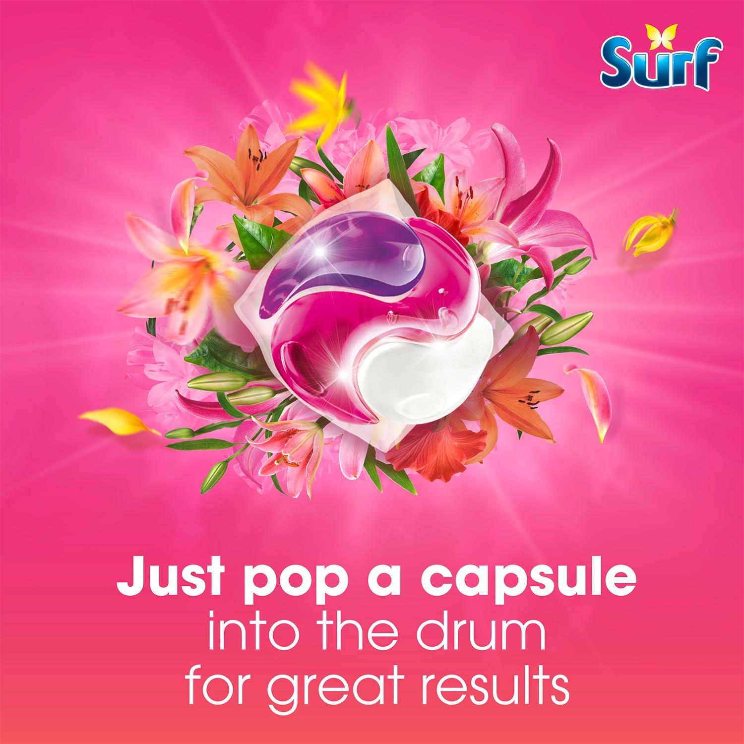 3 In 1 Laundry Washing Detergent Capsules Tropical Lily | Set of 4