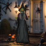 Voice Activated Halloween Animatronics Witch, Battery Operated