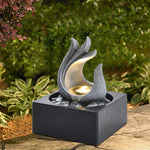 Tabletop Resin Water Fountain With Led Light