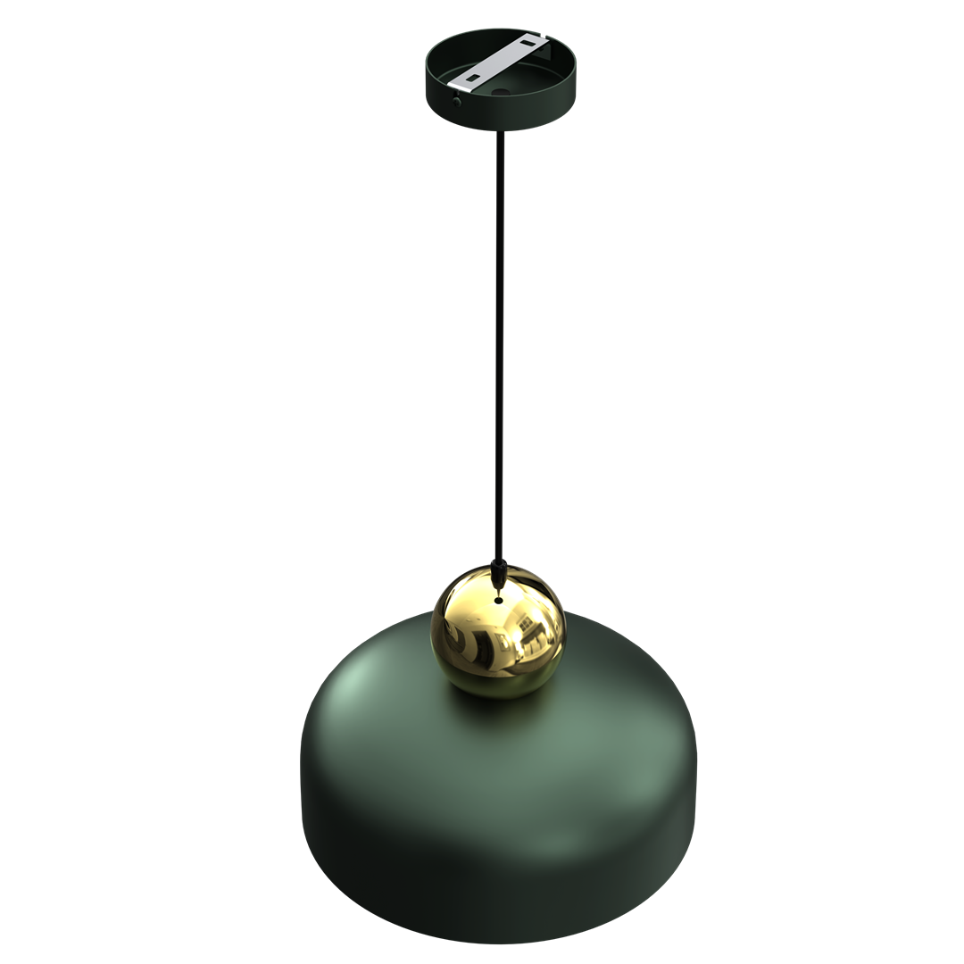 Harald Pendant Lamp 1xe27 A Stylish Hand Made 30cm Lamp | Green