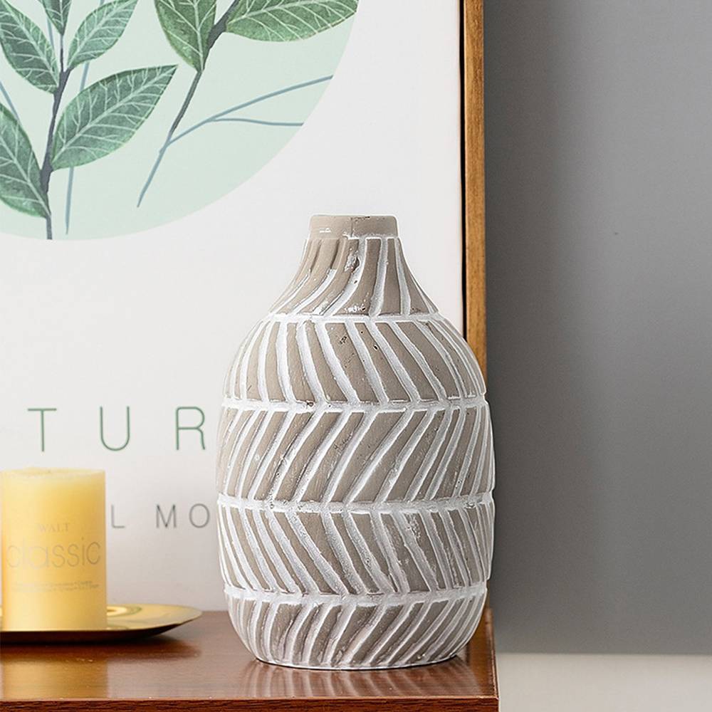 Modern Distressed Ceramic Vase For Home Decor