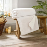 Ashford Faux Fur Throw | 130cm x 180cm | Ivory