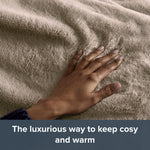 Luxury Faux Fur Heated Throw