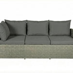 Stylish Knutsford 9 Seat Corner Rattan Dining Set For Outdoor Gatherings | One Size | Grey