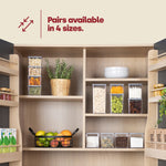 Airtight Pantry Small Containers - Set Of 2