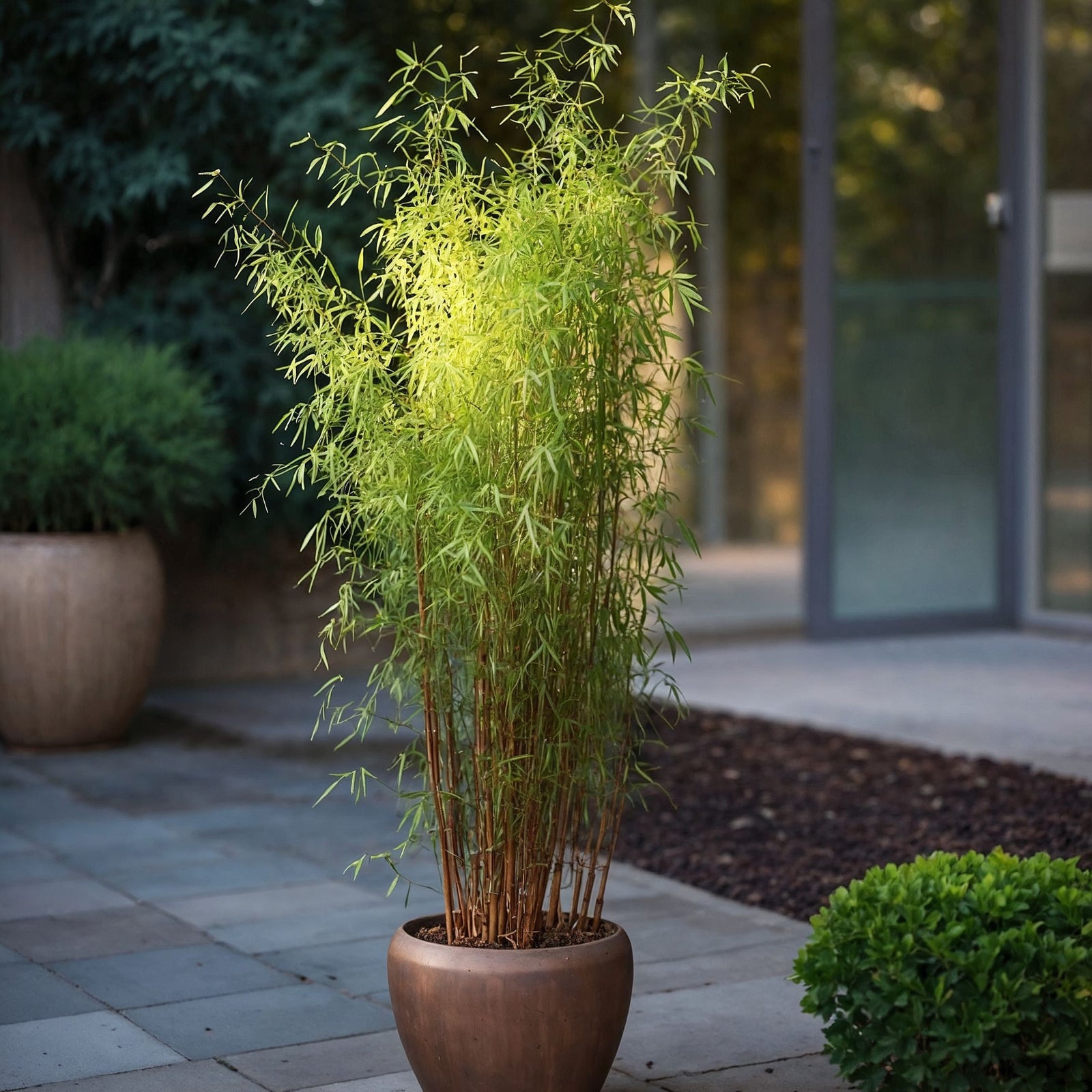 Chinese Fountain Bamboo - 6 Pcs. - Fargesia 'red Dragon' - H50-70cm - ⌀17cm | Set-of-6 | Green