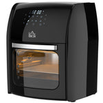 12l Air Fryer Oven With 8 Preset Modes 1800w | One Size | Black