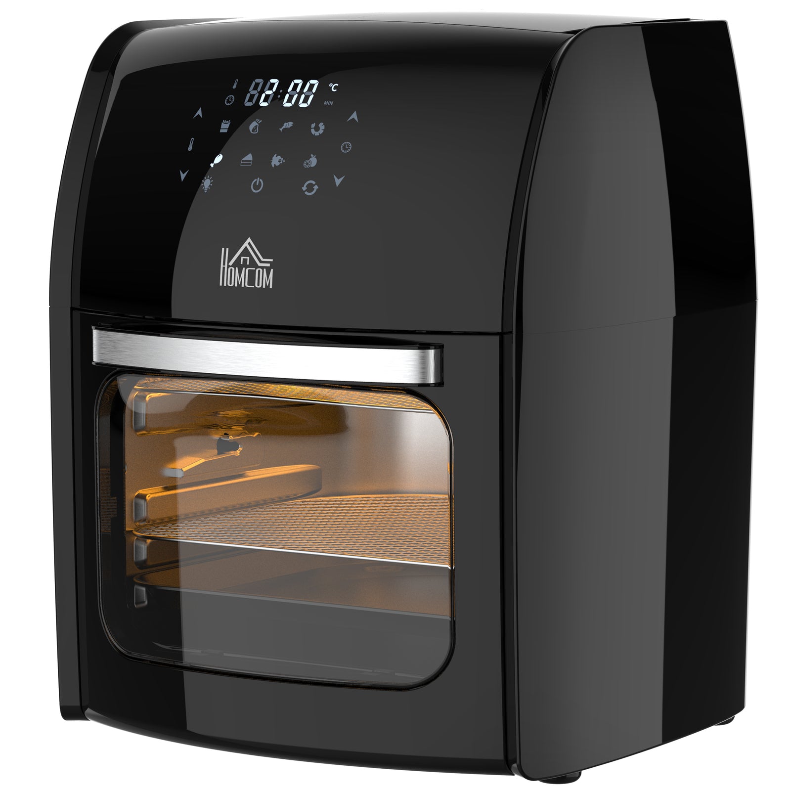 12l Air Fryer Oven With 8 Preset Modes 1800w | One Size | Black