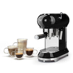 Ecf01 Retro Style Espresso Coffee Machine | Black