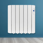 Electric Panel Heater Oil Filled Radiator Day Timer Wall Mounted Low Energy Retention Digital Thermostat Convector | 900w | White
