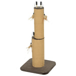 78cm Tall Cat Scratching Post With 3 Toy Feathers | Brown