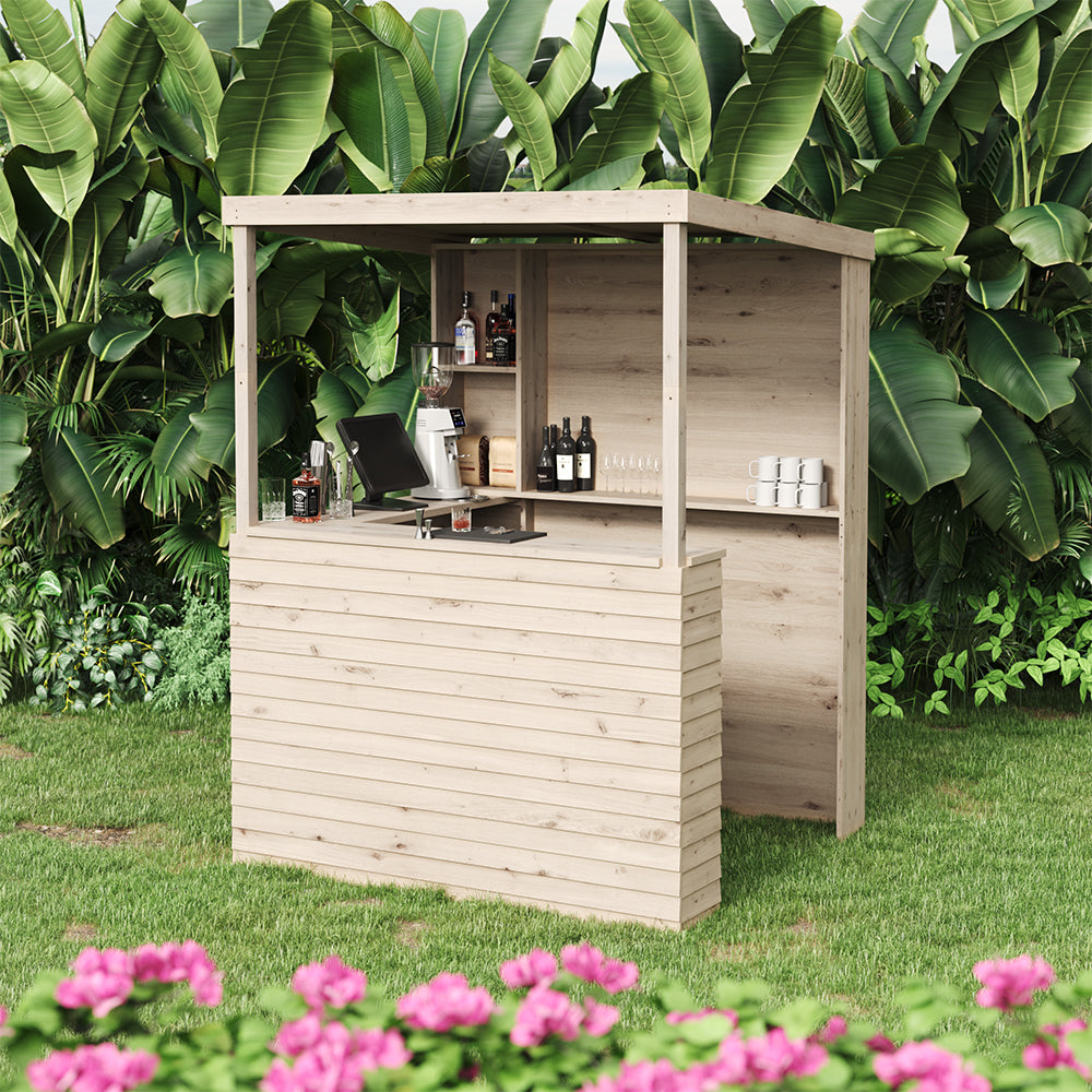 Garden Bar Drinks Shed Fully Quality Wooden Party Hut Serving Kiosk