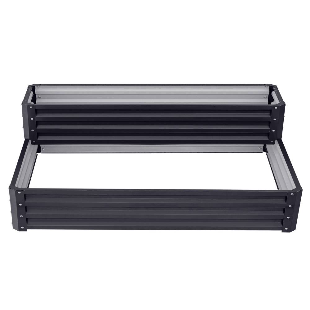 2 Tiers Raised Garden Bed For Planting Outdoor Plants Vegetables