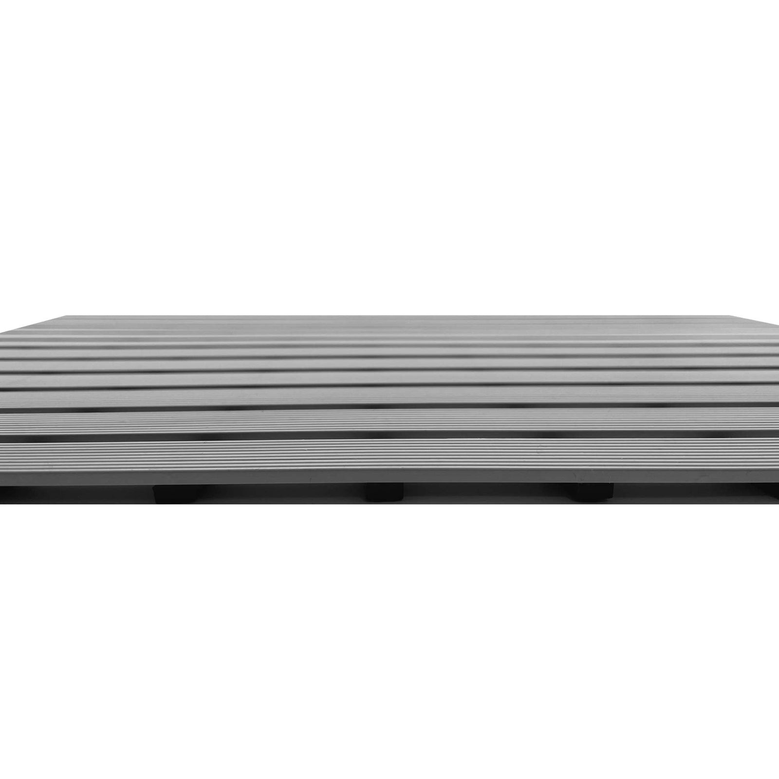 Pvc Duckboard Wet Area Non-slip Mat Drainage Matt - 61cm X 5m Roll | Grey