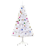 5ft Snow Artificial Christmas Tree W/ Metal Stand Decorations Home White | 5ft | White