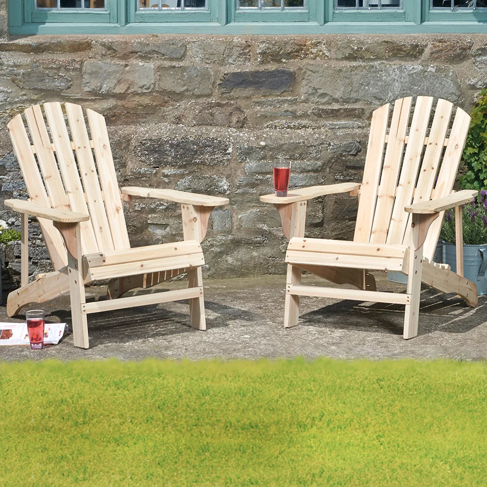 Garden_Gear Wooden Adirondack Chair x 1