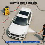 Electric Pressure Washer High Power Jet Car Cleaner Garden Portable | Yellow & Black