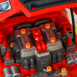 Kids Truck Engine Toy Set W/ Horn, Light, Car Key, For Ages 3-5 Years | Red